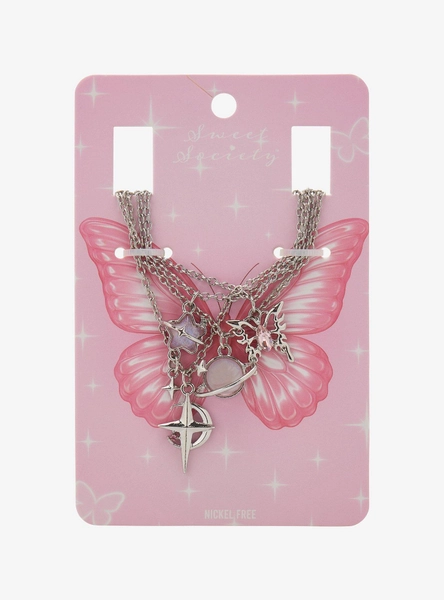 Sweet Society Pink Celestial Necklace Set