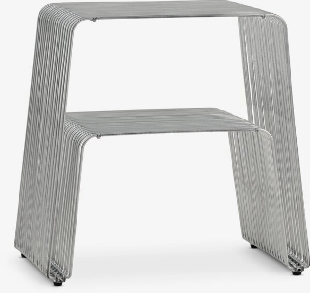 Pedestal UDBY 36x46 1 shelf chrome