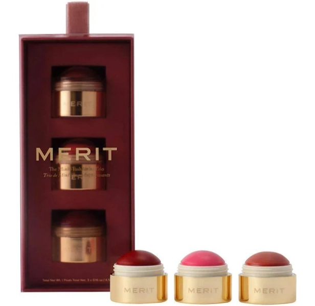 Merit The Mini Flush Blush Balm Trio