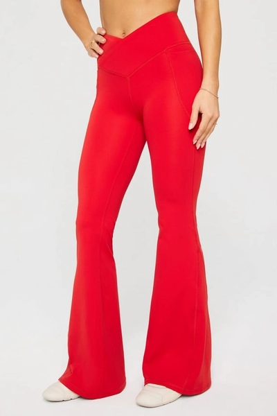 Oasis PureLuxe High-Waisted Crossover Flare - Fabletics