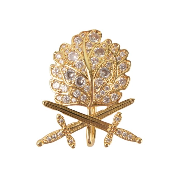 Ritterkreuz Oak Leaves with Swords and Diamonds in Gold