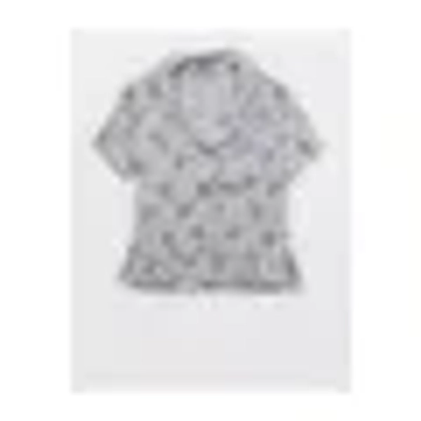 Aerie Real SoftÂ® Ruffle Pajama Shirt Women's Monaco Blue XS