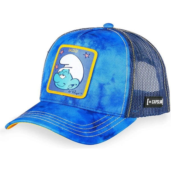 Caphunters - Capslab Dazed SMU CHAM The Smurfs Blue Trucker Hat: Caphunters.co.uk