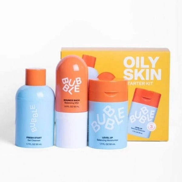 Bubble Skincare 3-Step Balancing Bundle For Normal to Oily & Combo Skin