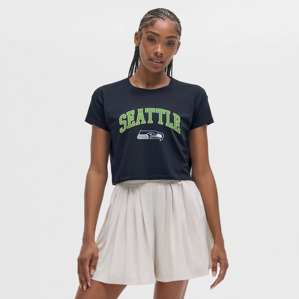 Women's Seattle Seahawks lululemon Navy Cates T-Shirt
