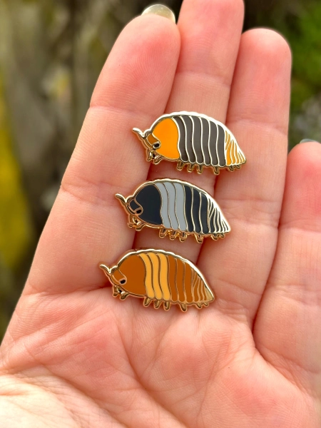 Tiny Isopod Enamel Pin / Rubber Ducky / Panda King /Small Pins / Filler Pin