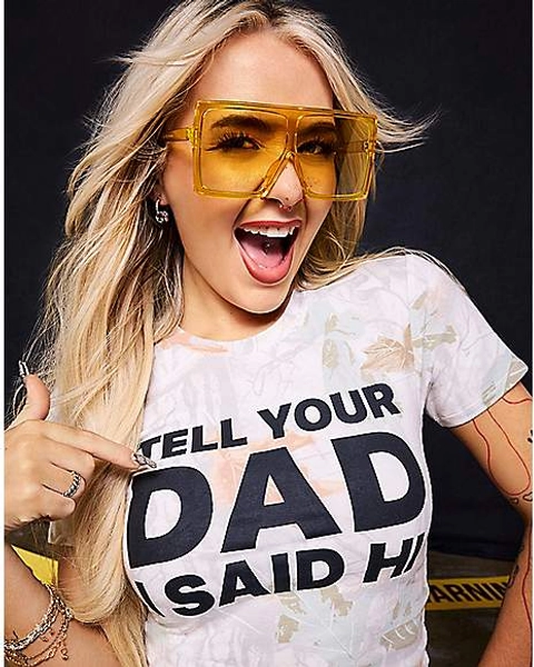 Tell Your Dad I Said Hi Baby T Shirt - Kayla Malecc