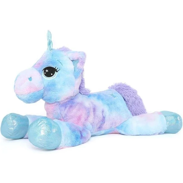 Muiteiur Large Unicorn Stuffed Animal Soft Unicorn Plush Toy Stuffed Unicorn Pillow Gifts for Girls (Pink, 31.6inch)