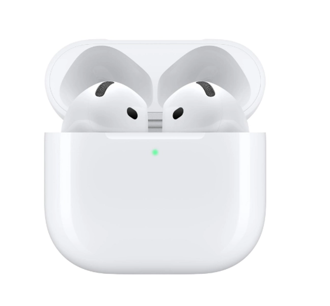 Apple AirPods (4th Generation) – Wireless with Active Noise Cancellation, Adaptive Audio, H2 Chip, and USB-C Charging Case 1-Year  Seller Warranty Included