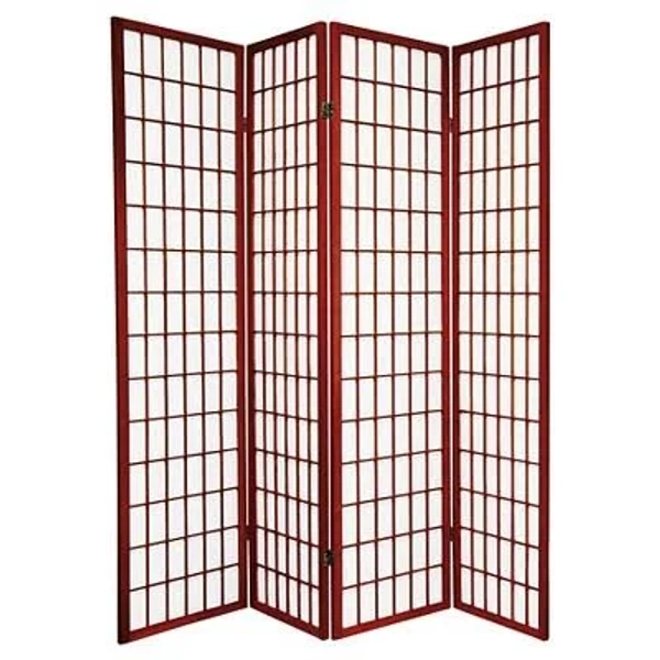 oriental furniture 6 ft. Tall Window Pane Shoji Screen