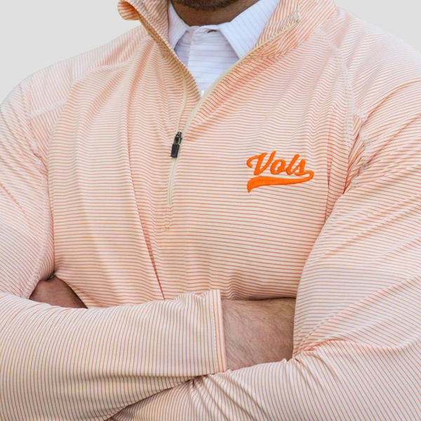 Volunteer Traditions Vols Script Manning Stripe Pullover