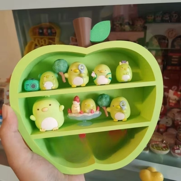Kawaii Red Apple Mini Display Storage Box