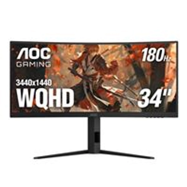 AOC CU34G4 34 2K WQHD (3440 x 1440) 180Hz Curved Screen UltraWide Gaming Monitor