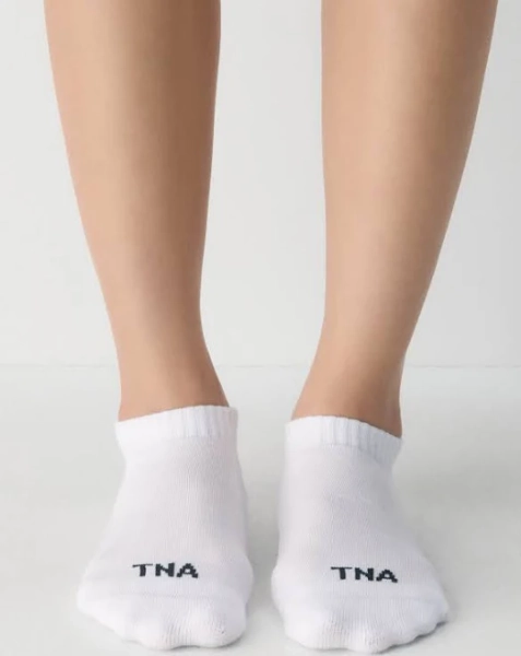 Tna Best-Ever No-Show Socks 5-Pack in White | Medium/Large | Cotton/Nylon/Other Fibre
