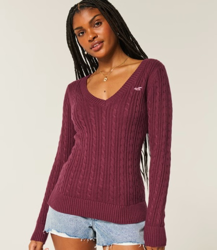 Cable-Knit Hollister Sweater