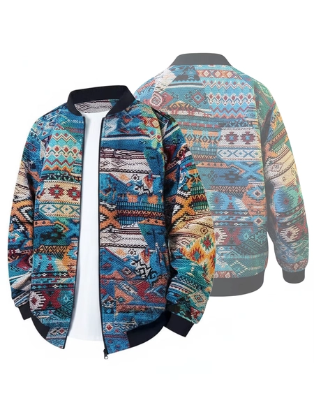 Trendy New Men's Long-Sleeve Retro Ethnic Style Casual Niche Design Versatile Baseball Jacket - AliExpress 200000343