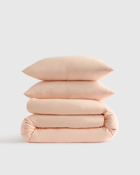 Linen Duvet Cover Set in Espresso