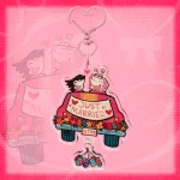 Spamtenna “Just Married” Connecting Acrylic Keychain by Fleurizo - ACGGOODS