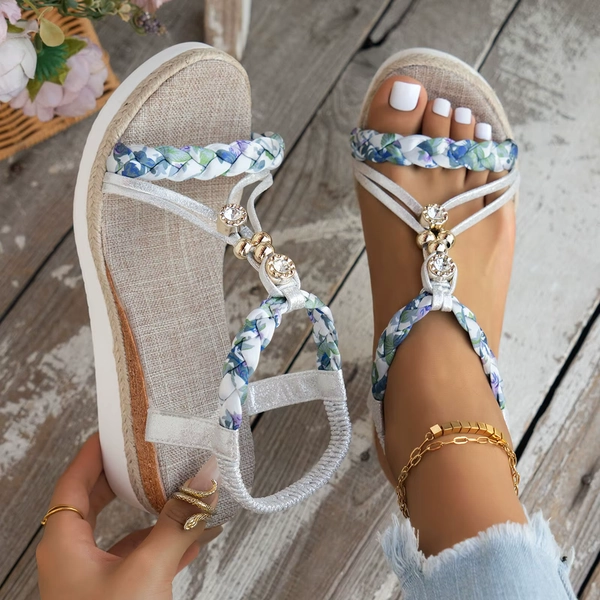 Spring And Summer Beach Sandals Women'S Fashion Wedge Heel Thick Sole Comfort Sandals For Women With Arch Support And Back Strap - AliExpress 322