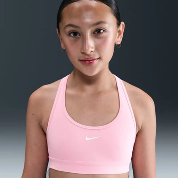 Nike Women's Swoosh Girls' Sports Bra in Pink | FJ7161-690