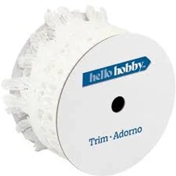 Hello Hobby White Pointed Lace Sewing Trim