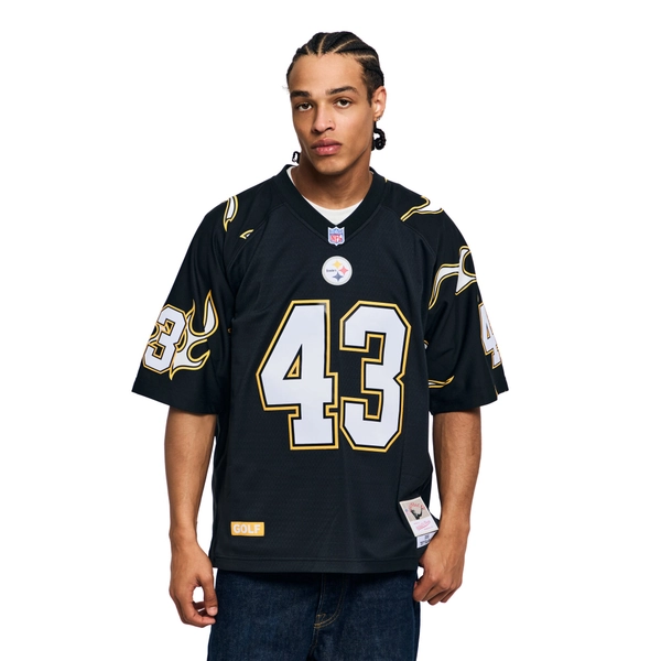 Unisex Pittsburgh Steelers Troy Polamalu Mitchell & Ness x Golf Wang Black 2005 Legacy Fashion Jersey