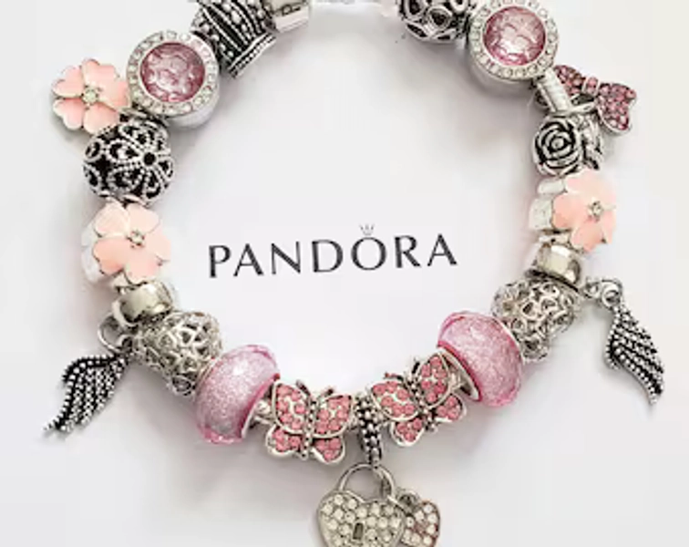 Authentic Pandora Signature Pavé Bold Chain Bracelet – 18cm (7.1") - Sterling Silver - Etsy