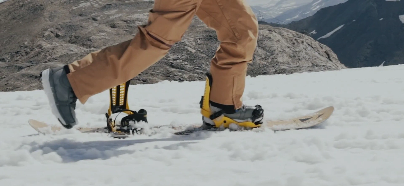 QuickSett: Rotating disc for snowboard binding