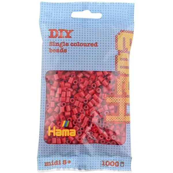 1,000 Dark Red Midi Hama Beads - Hama Beads