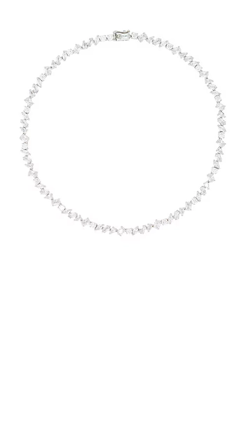 Pear Diamond Tennis Necklace