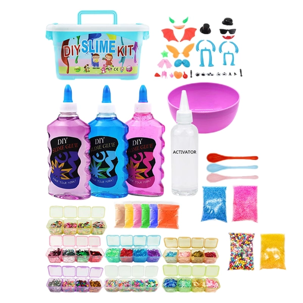 Slime Toy Kit Party Favors Non Sticky Polymer Present Stress Relief Play Soft Clay DIY for Learning Girls Children Kitchen Kids