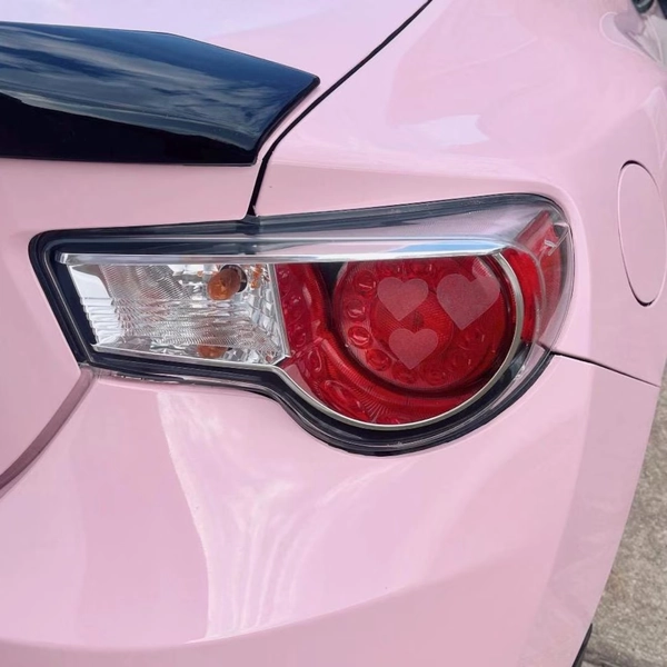 18 Assorted Whole Hearts Headlight Taillight Decals 2 Sticker Sheets Glitter Frosted Red Vinyl for Car Exterior Lights and Windows - Etsy
