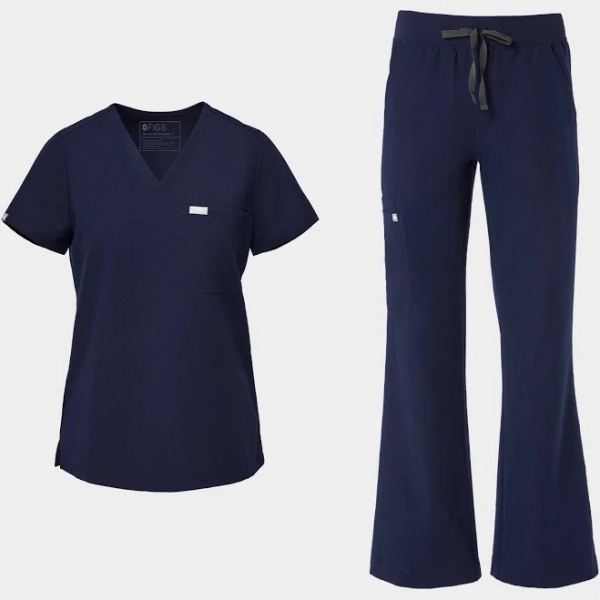 FIGS Women's High Waisted Isabel Wide Leg Scrub Pants