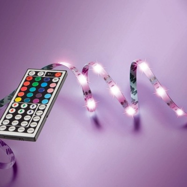 West & Arrow 16.4' LED Flexible Strip Lights Red/Blue/Green Remote Control