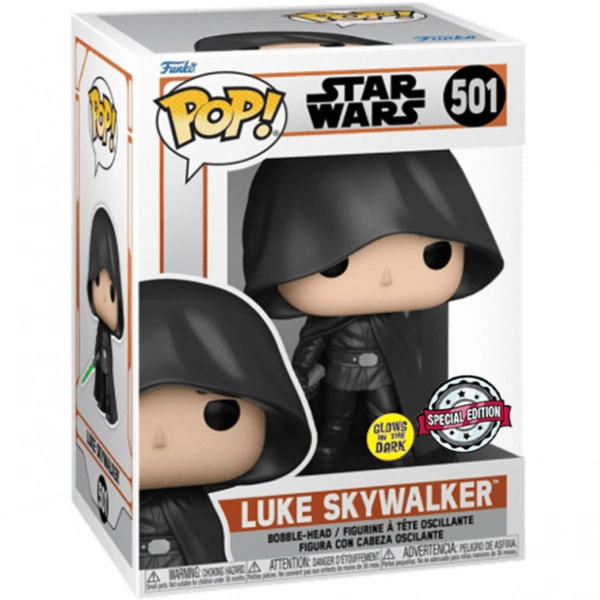 Funko Pop 501 - Luke Skywalker - Star Wars (Glows Special) | Fantàsia