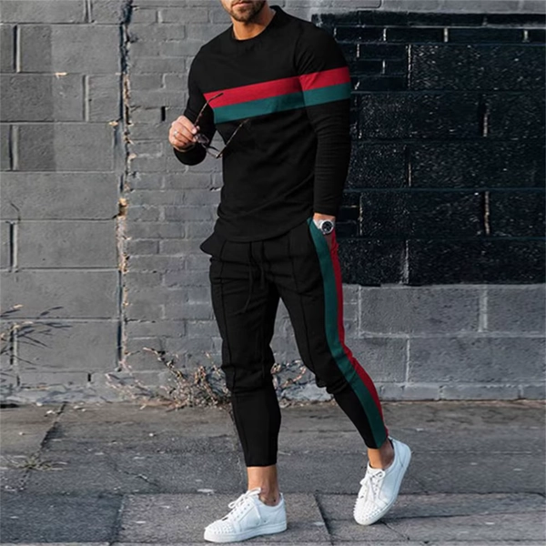Men's Tracksuit Casual 3D Print 2 Piece Sets Long Sleeve T-Shirt+pants 2pcs Set Fashion Outfits Oversized Sports Unisex Clothing - AliExpress 200000343