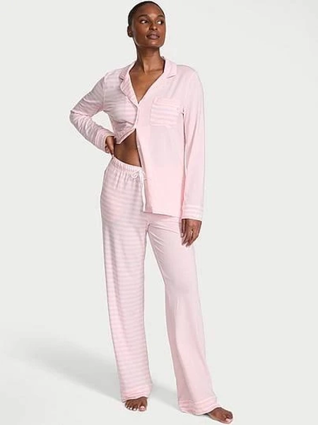 Victoria's Secret Women's Long Print Modal Pajama Set