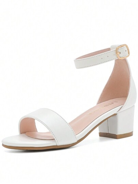 Girls Sandals Ankle Strap High Heels Cute Dress Shoes Flower Wedding Pageant Toddler Little Big Kid