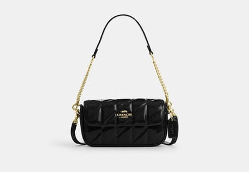 Coach Outlet Hailey Flap Bag With Quilting - Black