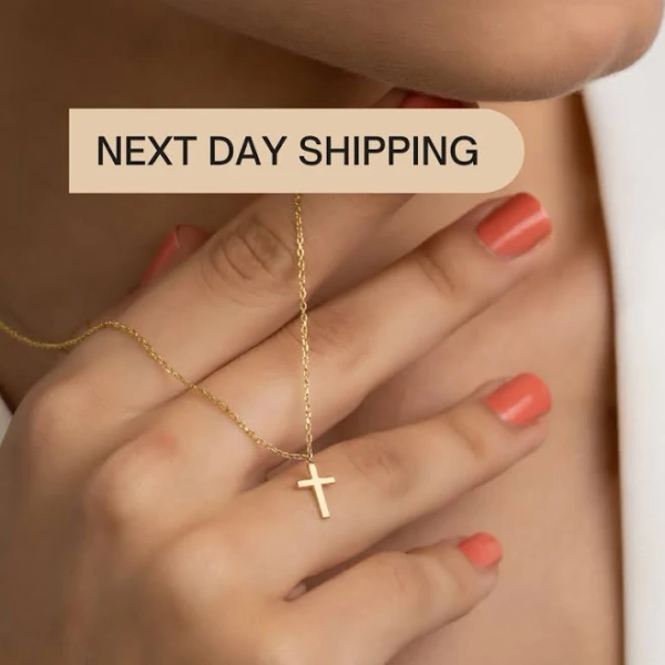 Sterling Silver Dainty Cross Necklace