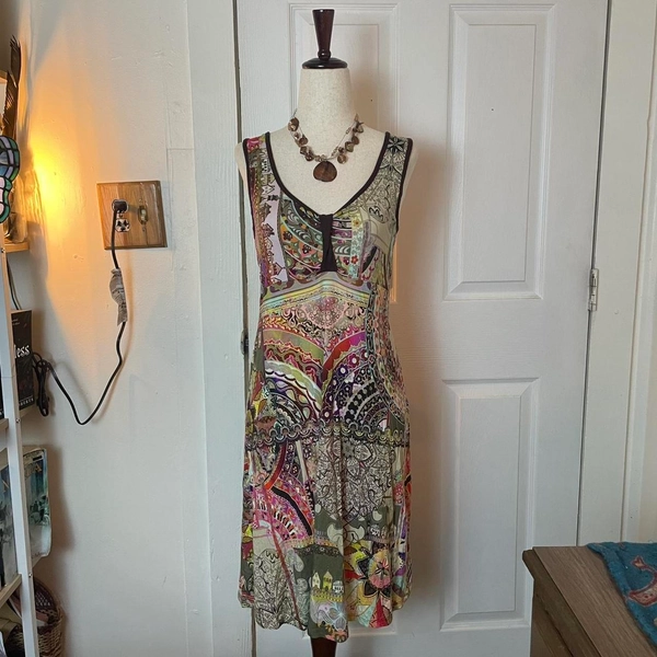 Vintage Y2K boho multi colored dress🧚

In good...