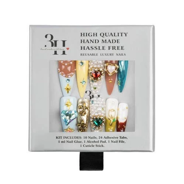 3H Nails Majestic Fantasy X-Long Stiletto Press-On Nails