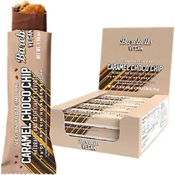 Barebells Caramel Choco Chip Vegan Protein Bar