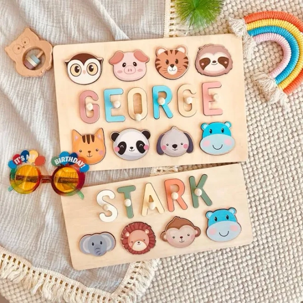 Personalized Wooden Baby Name Puzzle