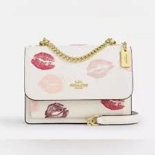 New Coach Mini Klare Crossbody With Lips Print