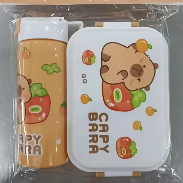 juego 2 loncheras multifuncionales vasos agua lonchera bento - Temu