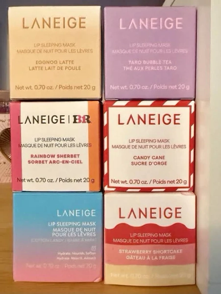 Laneige Limited Edition Lip Sleeping Mask X 6 Cotton Candy Eggnog