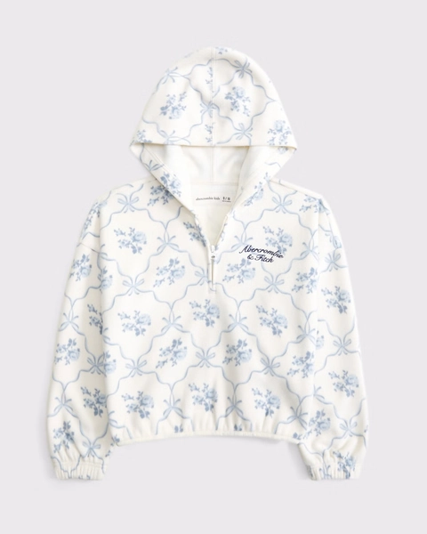cozy half-zip popover hoodie