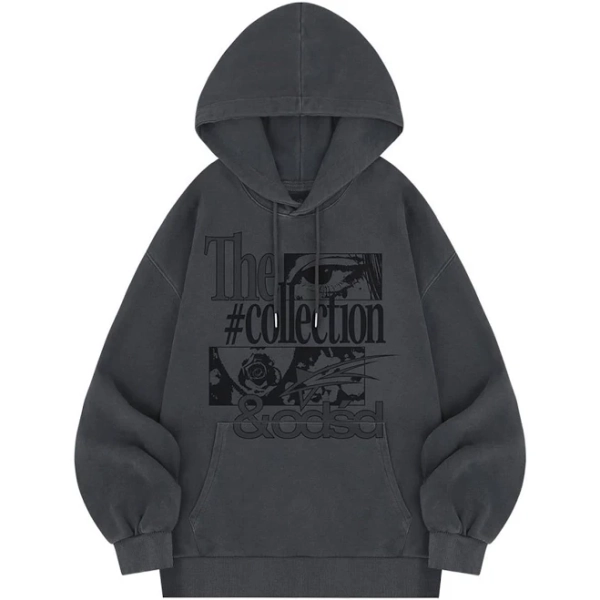 Grunge Oversized Pigment Hoodie