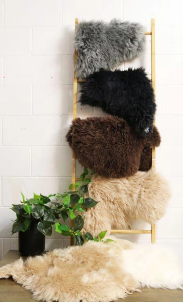Long Wool Sheepskin Offcuts - Assorted Colours